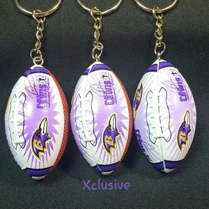 Ray Lewis Football Keychains Bundle Of 3